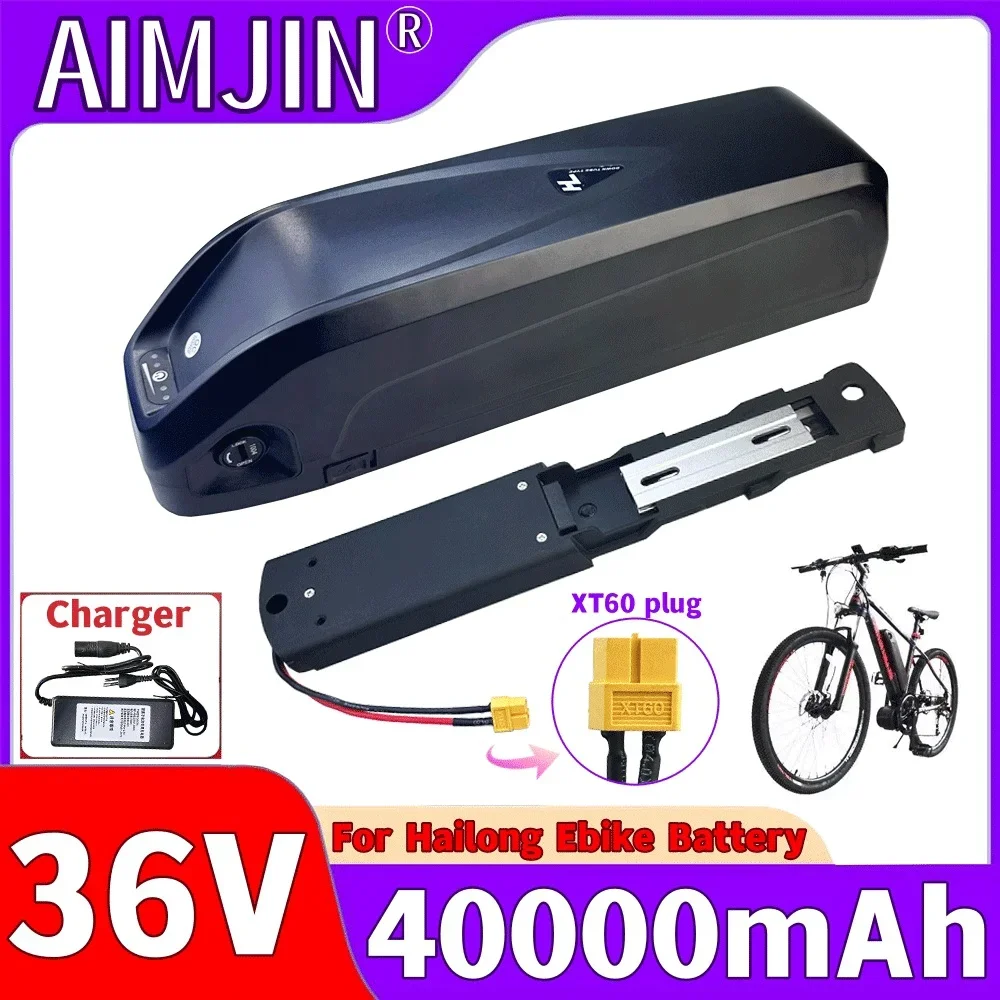 36v 40Ah For Hailong Battery for 250W~1500W Motorcycle/bicycle Waterproof LithiumBattery + Charger