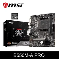 Placa base para juegos MSI B550M-A PRO AMD AM4 DDR4 M.2, compatible con CPU Ryzen R3 R5 R7 serie 5000 y 3000, placa base para ordenador de escritorio