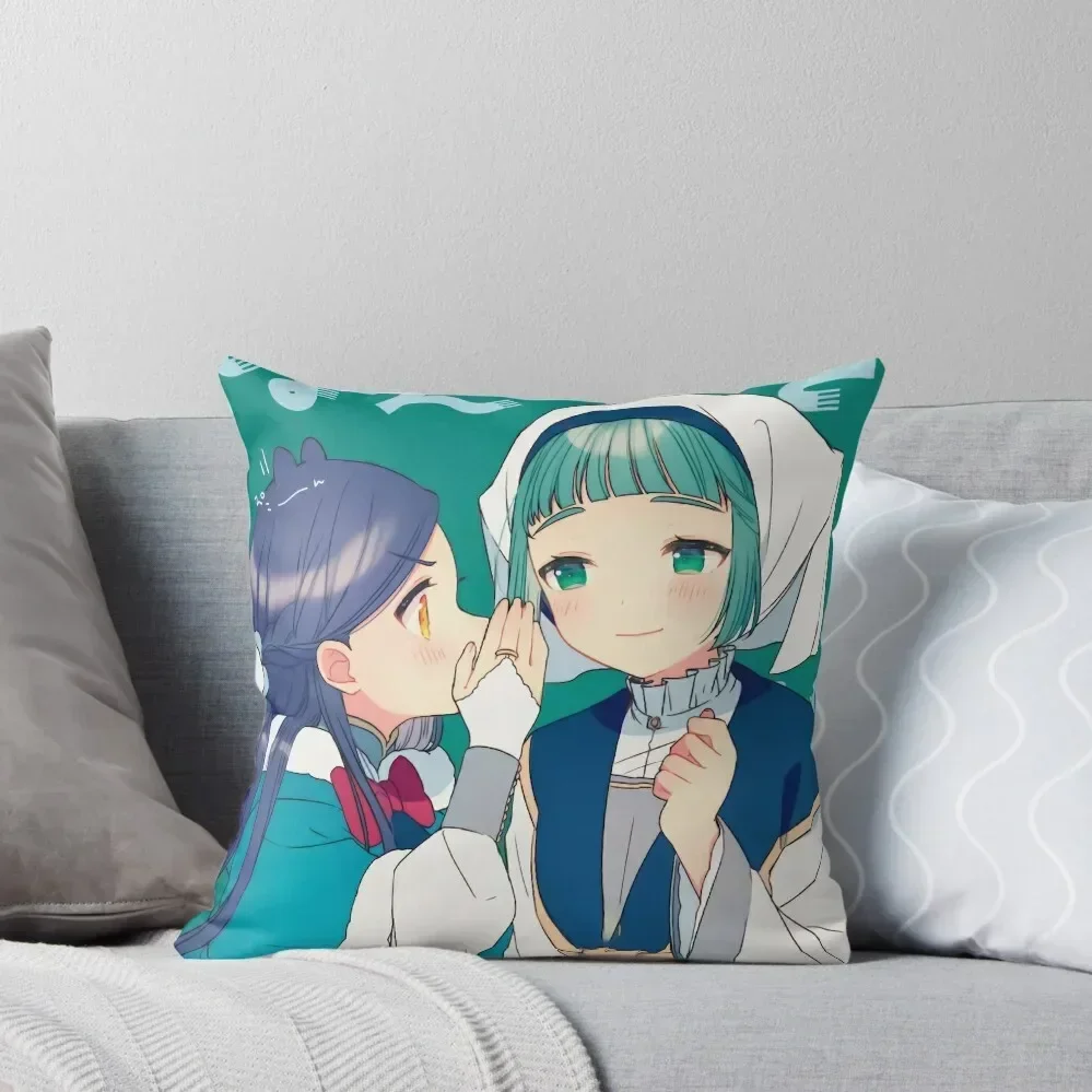 

Myne Ascendance of a Bookworm Artwork For Otaku Throw Pillow Sofa Covers Embroidered Cushion Cover covers for pillows pillow