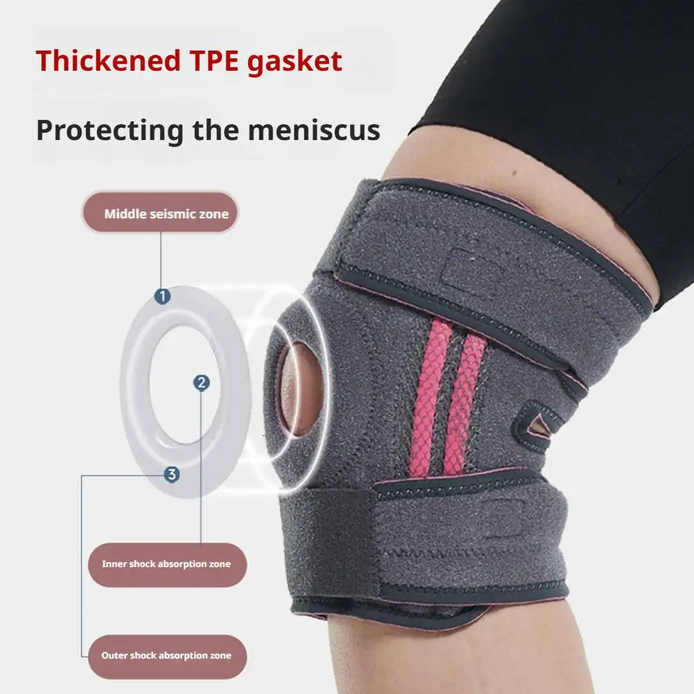 

1PC Adjustable Hinged Knee Brace Knee Support Wrap for Meniscus Tear Patellar Tendon Support Pain Relief Strains Sprains etc ﻿