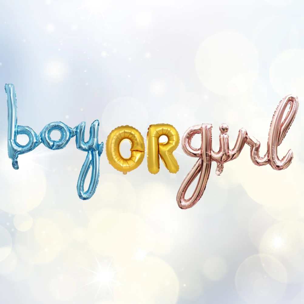 

Balloons Baby Shower Decoration Birthday Party Balloon Alphabet for Newborn Gender Reveal Celebrations Accessories