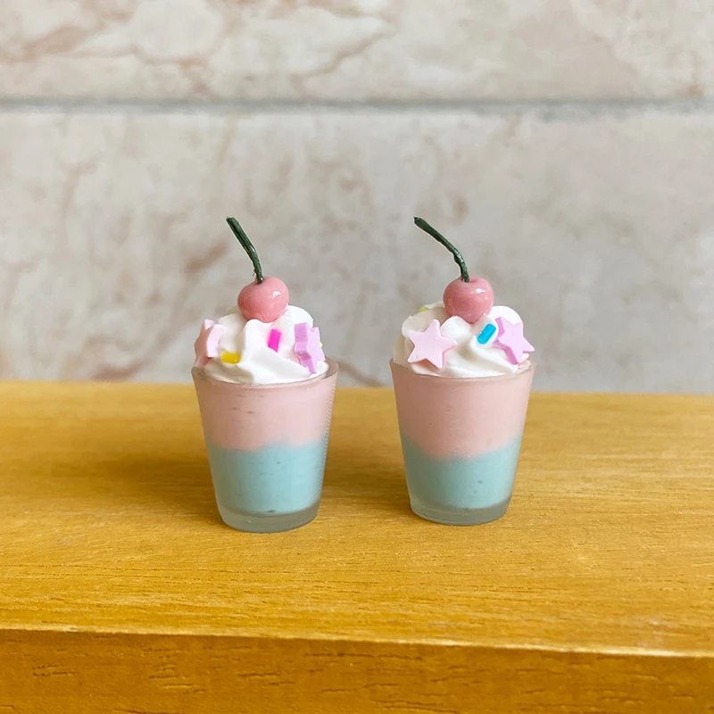 1 قطعة 1:12 1:6 دمية مصغرة الحلوى الشوكولاته البسكويت كوب حلوى القطن التظاهر اللعب المطبخ للأطفال ملحقات لعبة