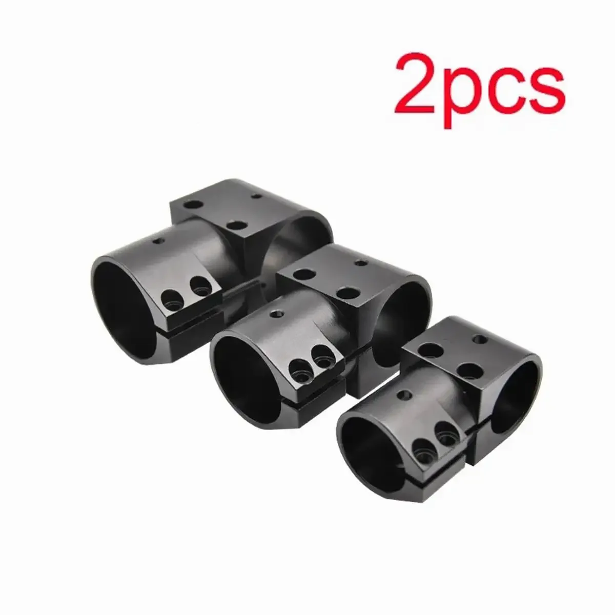 2 sztuki Aluminiowe Trójnik Stojaka 16/20/25/30/40 mm Trójnik Łącznik Rur Włókna Węglowego Zacisk do Łącznikiów do Samolotów RC, Roślin, Podwozia UAV