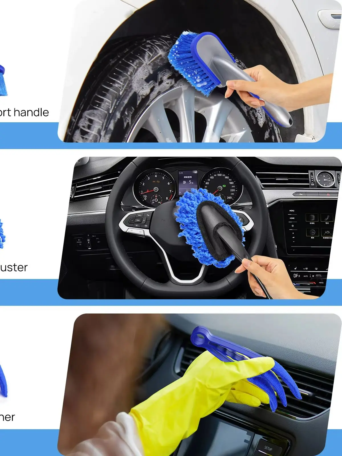 29-teiliges Autopflege- und Detailing-Bürstenset, weiche Bürsten, Innen- und Felgenreinigungsset, Auto-Detailing-Set, Auto-Reinigungsset für die Reinigung von Rädern, Innen- und Außenbereich