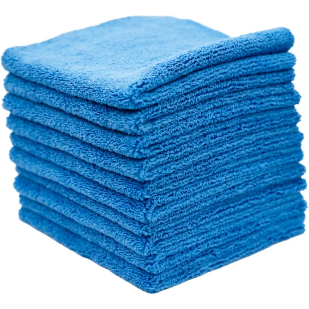 

350 GSM Microfiber Car Towels 16x16 70 30 Korean Blend Lint Free Safe for Paint Interior Exterior 10 Pack