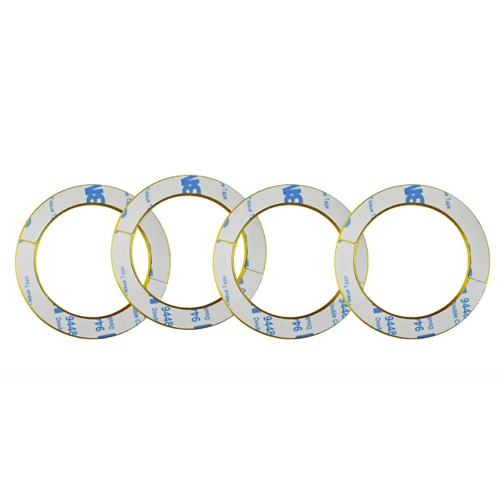 For VW Golf 4 5 Polo Jetta Car Steering Wheel Styling Center Emblem Decoration Ring Cover Sticker For Volkswagen Steering Covers