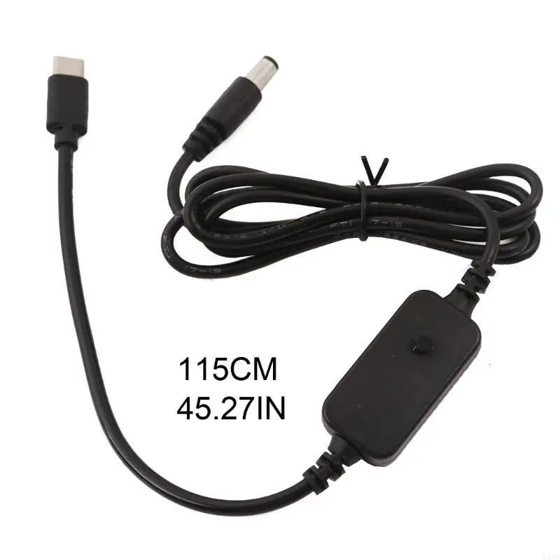 2025 New USB C Type C to DC5.5x2.1mm 5V 9V 12V 15V 20V PD Triggers Cable Adjust Voltages