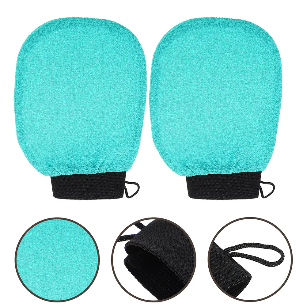 

4Pcs Exfoliating Bath Scrub Gloves Rayon Body Exfoliator Glove for Dead Skin Removal Gentle Massage Shower Spa Use
