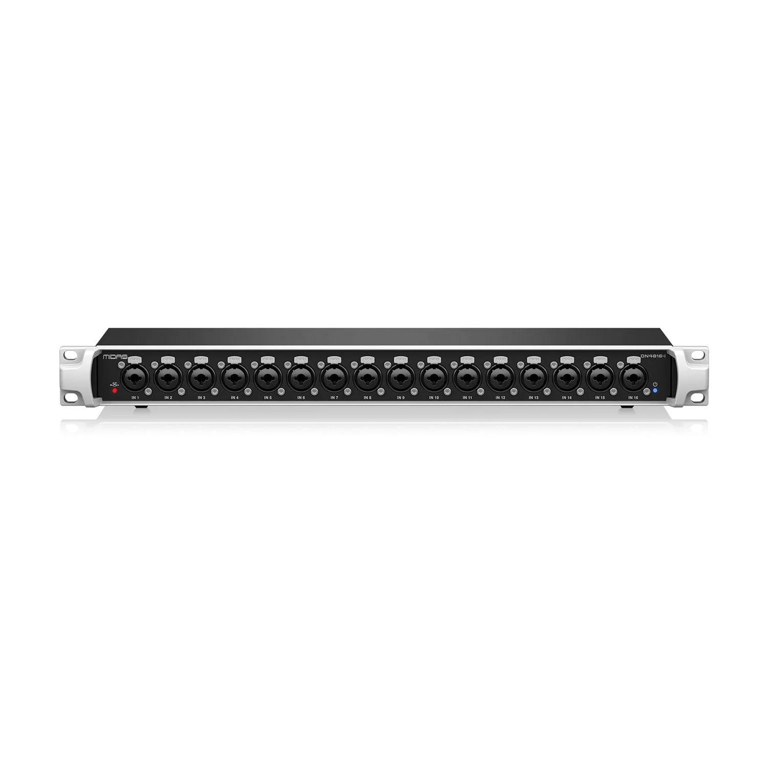 DN4816-I StageConnect Interface com 16 entradas analógicas e conectividade ultranet Stagebox para uso em caixa da série Turbosound IQ