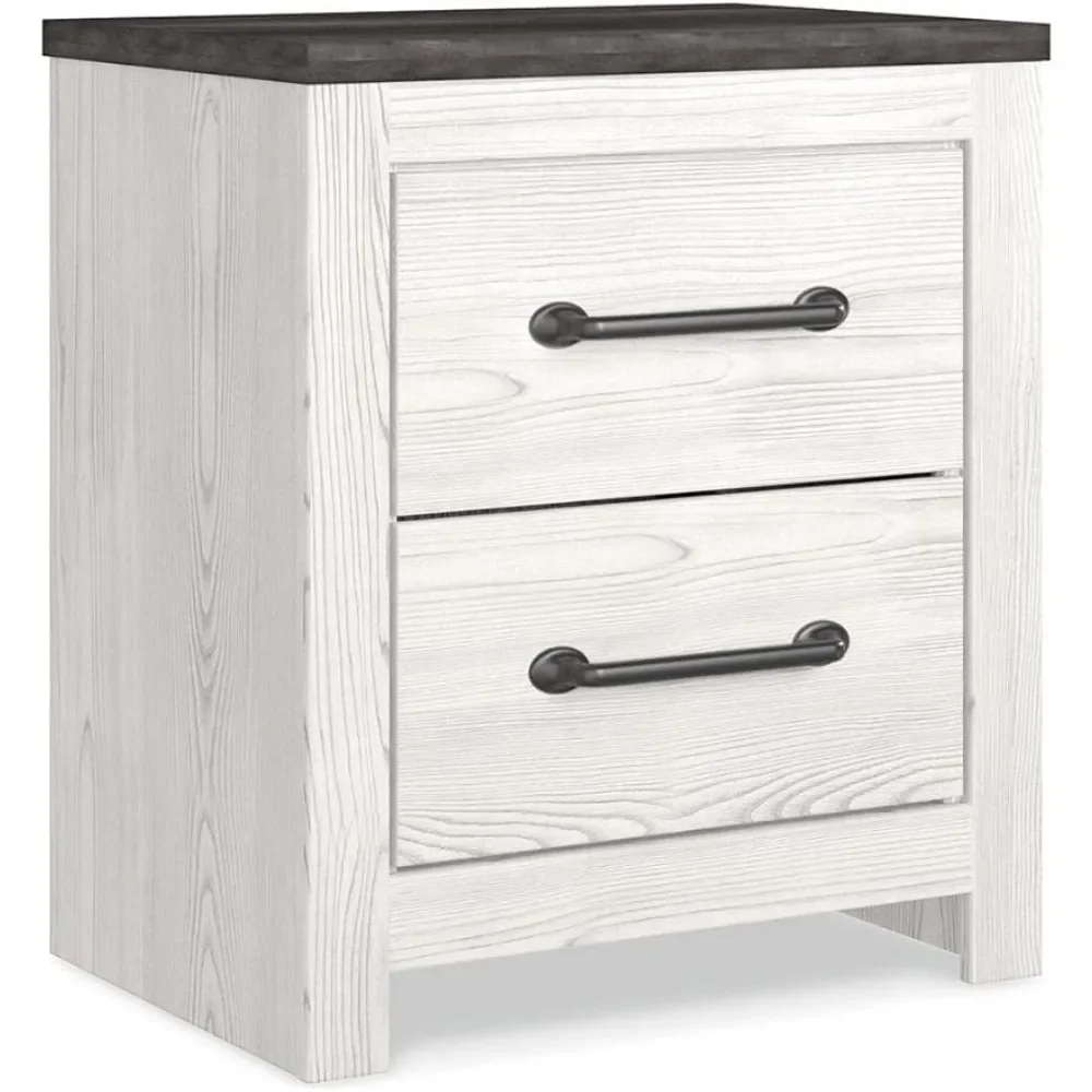 

Two Drawer Nightstand Filing Cabinets White/Grayfreight Free File Office Furniture