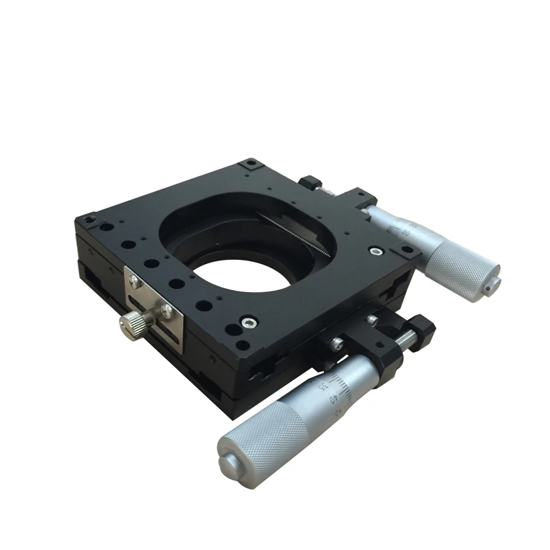 Optical Sliding Table Hollow Platform XY Translation Stage +/-12.5mm Travel Instrument for Optics