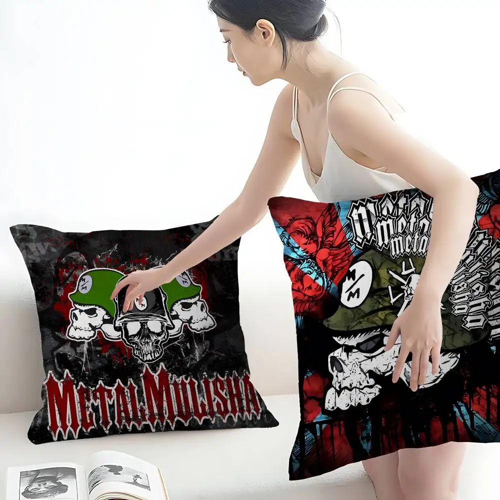 LOGO M-Metal M-Mulisha Cushion Cover Decorative Pillow Sofa Home Decor Case Pillow Cases