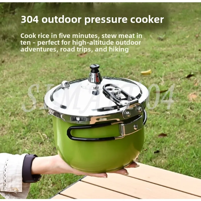 

Уличная портативная мини-взрывозащищенная компактная скороварка из нержавеющей стали 304 со складными ручками для самостоятельного вождения, кемпинга
