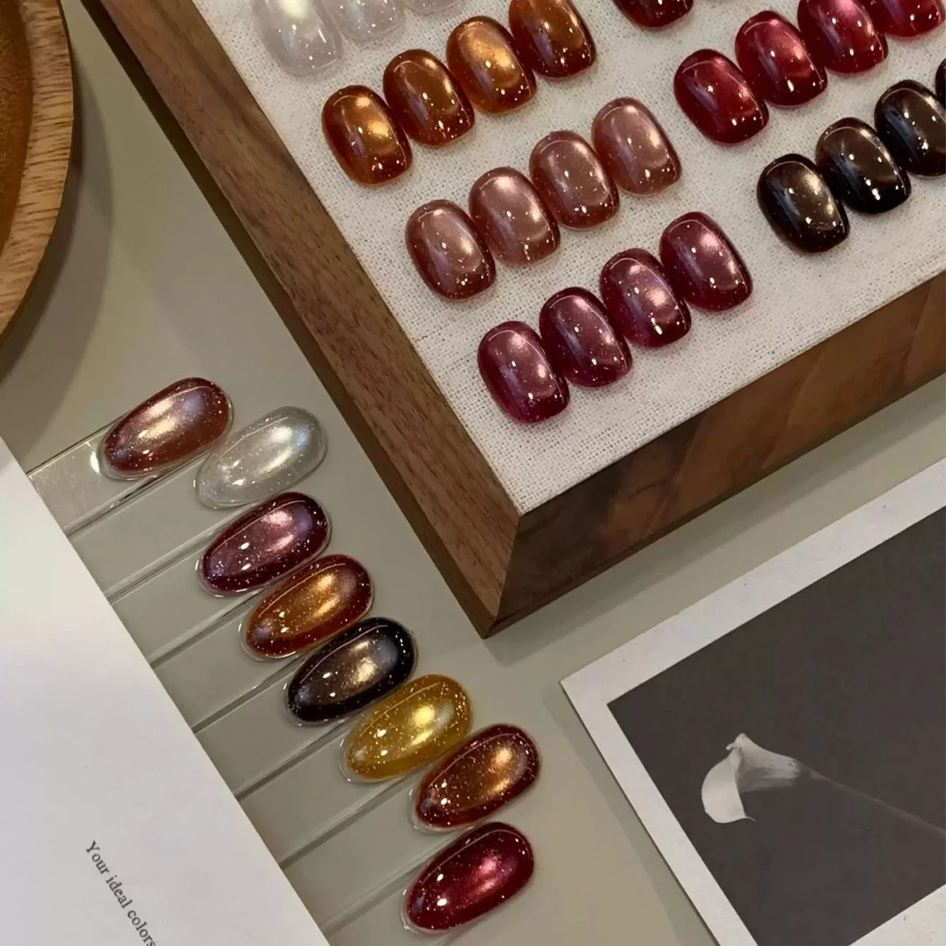 10ml 2026 Fall Nails Autumn New Hues Shard Cat Eye Gel Nail Polish Vibrant Sparkle Maillard Brown Cat Magnetic Gel Polish