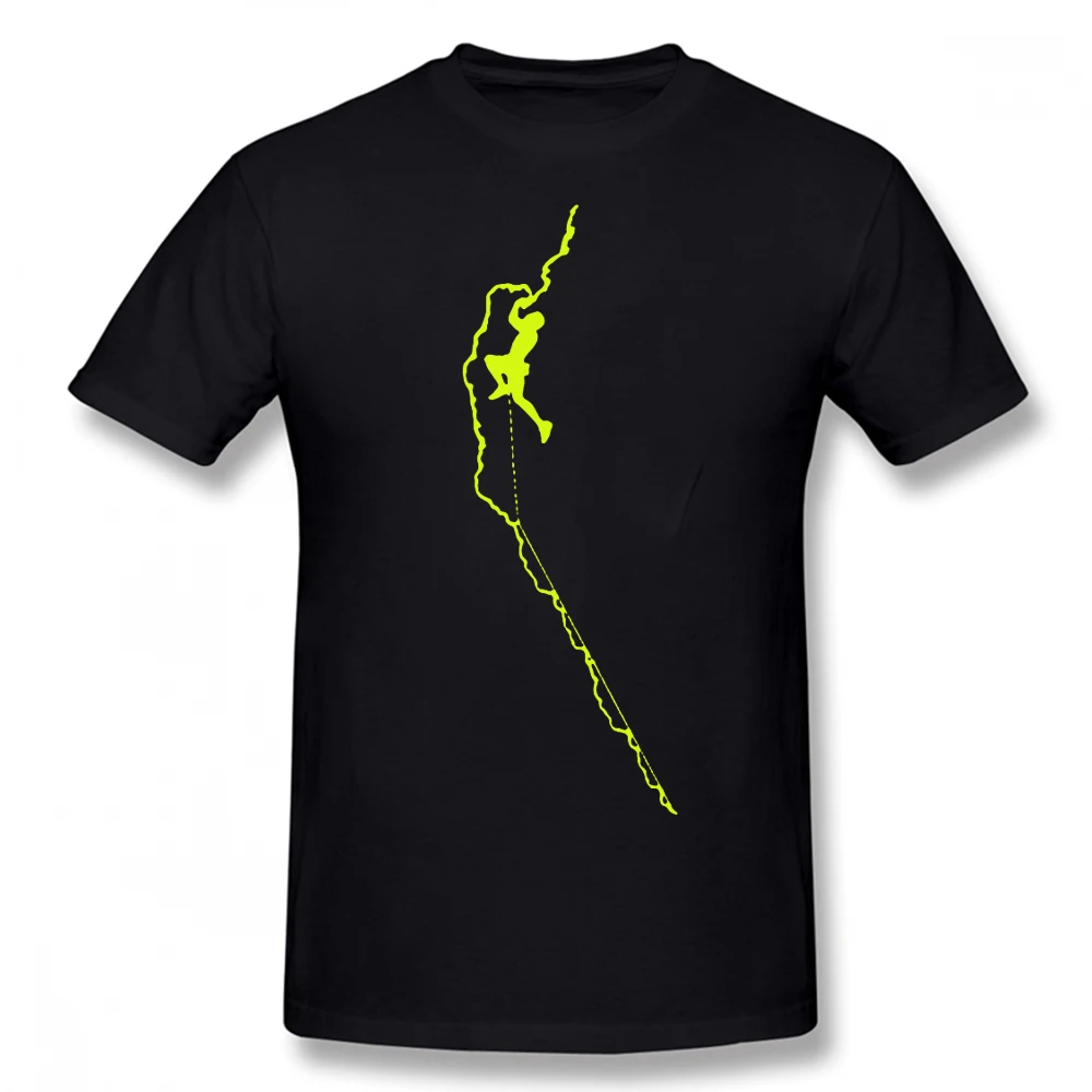 

Rock Mountain Climber T Shirts Graphic Cotton Streetwear Short Sleeve Birthday Gifts Climbing Style T-shirt Mens ClothingF