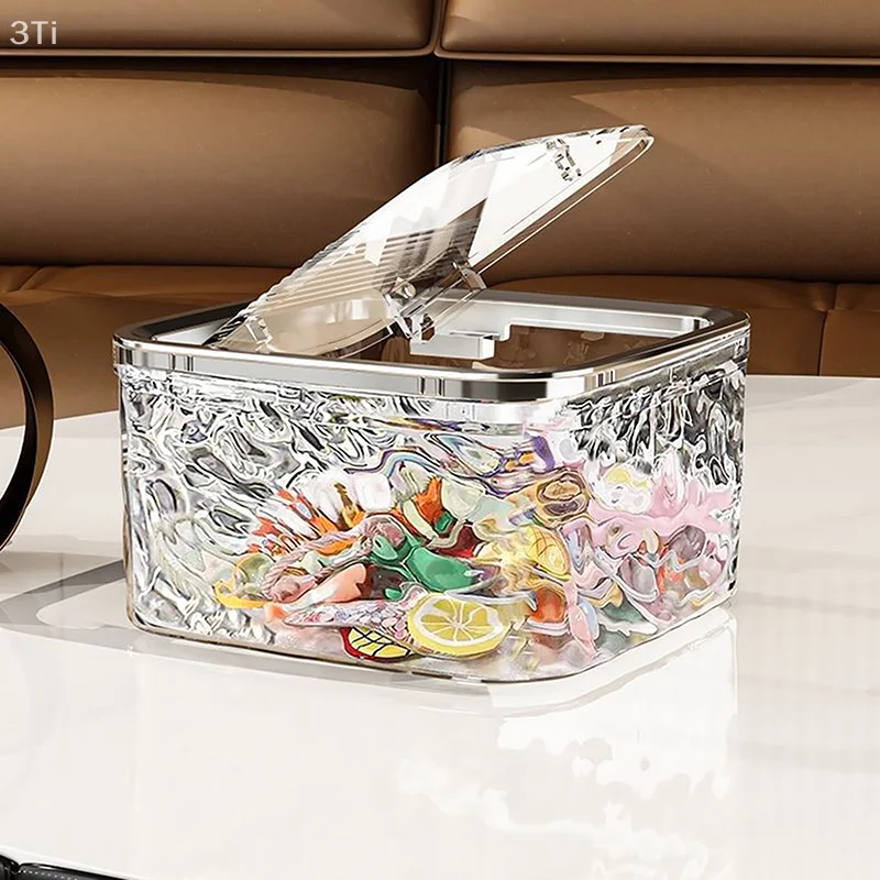 Transparent Waterproof Hair Accessories Organizer Box With Lid Removable Mini Desktop Storage Box Large Capacity Storage Box