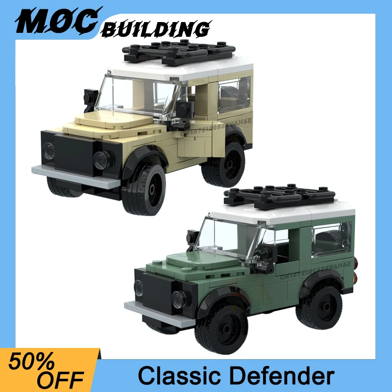 MOC City Classic Technical Car Model Racing Building Blocks Off-Road Defender Vehicle DIY Assemble Bricks Boy Toy Birthday Gifts