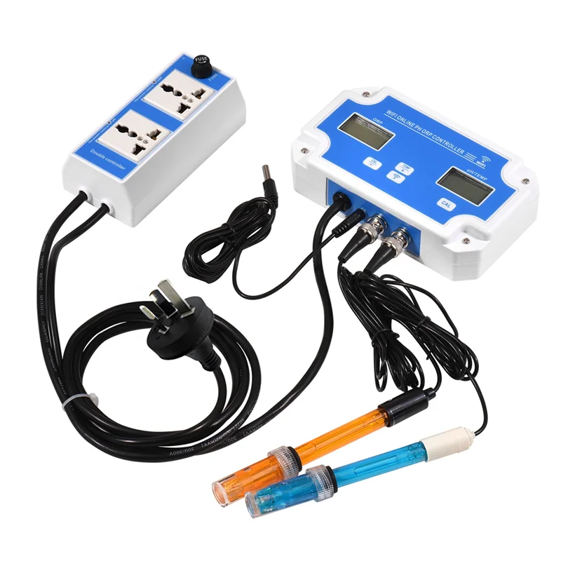 AC57-W2839 3 في 1 واي فاي جودة المياه PH/ORP/درجة الحرارة القطب BNC نوع التحقيق لمراقبة الزراعة المائية حوض السمك