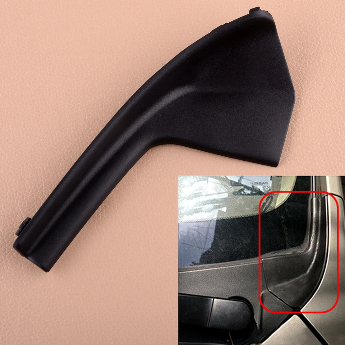 CITALL 66894EL000 Car Auto Left Side Cowl Front Outer Extension Trim fit for NISSAN Versa 2007 2008 2009 2010 2011