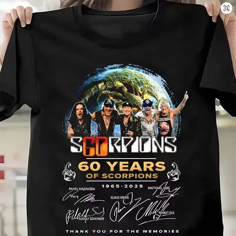 Scorpions 60 Years 1965-2025 Shirt, Thank You For The Memories Signatures Shirt