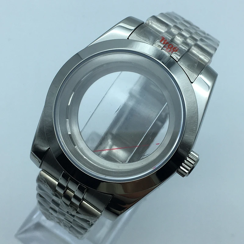 36 مللي متر/40 مللي متر عالية الجودة NH35 حافظة الياقوت الزجاج اليوبيل سوار قفل منزلق ل Seiko nh34 NH35 NH36 nh38 Eta 2824 حركة #5