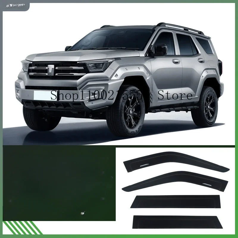 For Great Wall GWM Tank 400 2023+ Sun and Rain Window Rain Eyebrow Appearance Upgrade Special Off road Modification Accessories