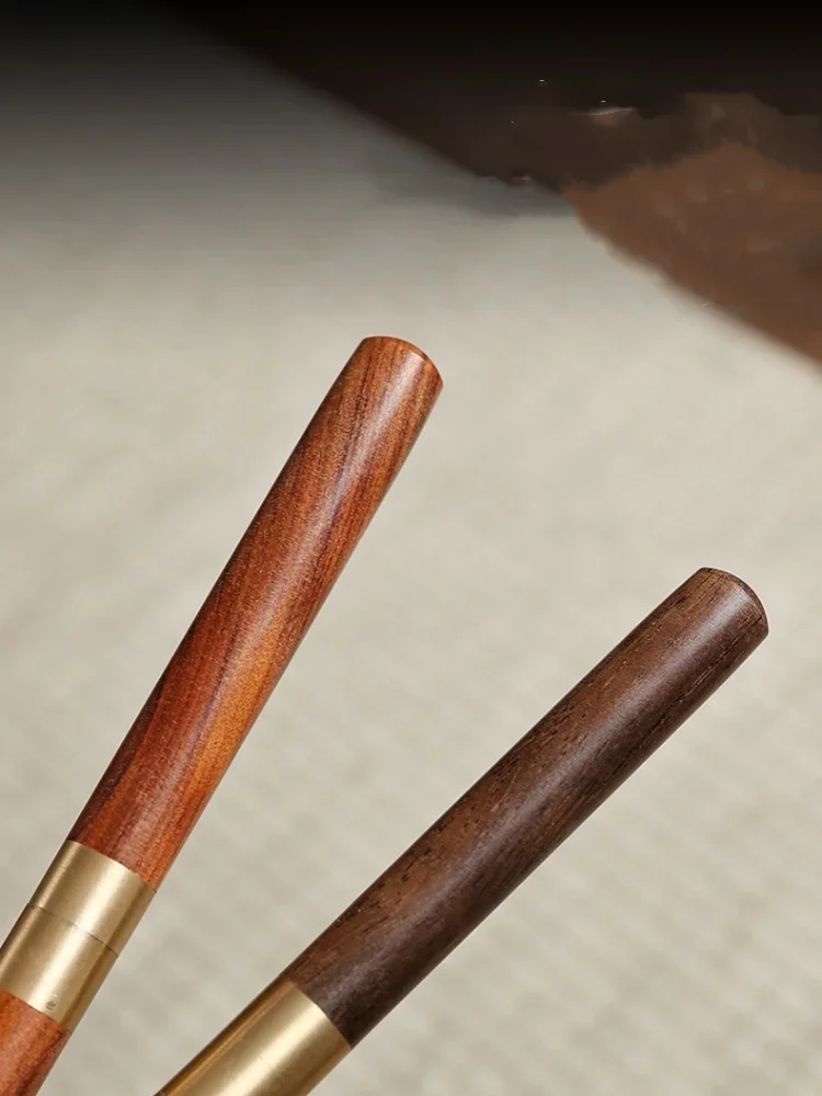 Edelstahl Tee Nadel Solide Sandelholz Ebenholz Holz Griff Mantel Langlebig Pu'er Tee Lösen Messer Tee-Set Zubehör – Detail 7