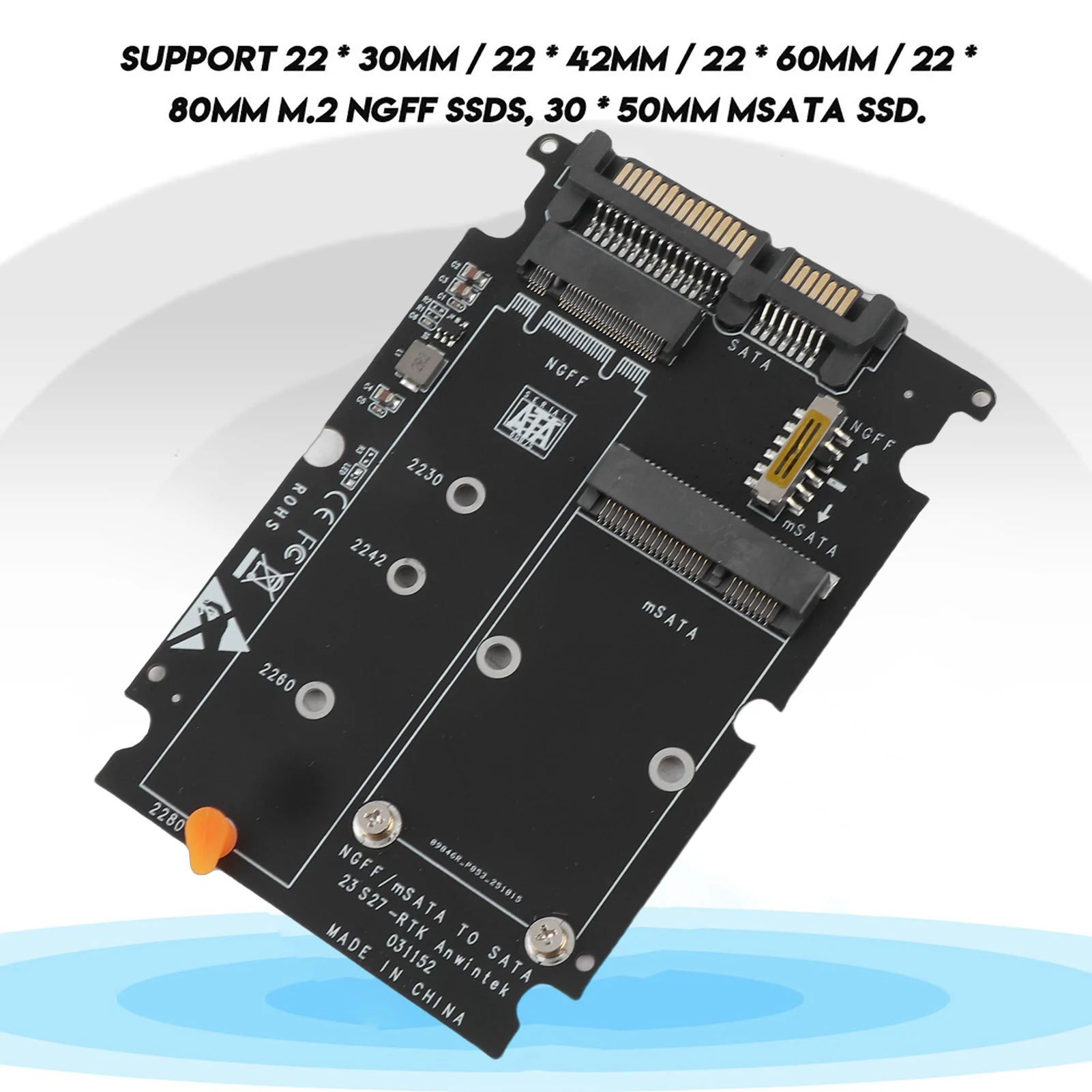 2 in 1 Mini M.2 NGFF &amp MSATA SSD to  3.0 Hard Disk Adapter Converter Card mSATA to  Adapter Hard Disk Adapter Card