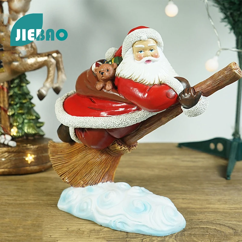 

Resin Statue Christmas Magic Santa Claus Nordic Abstract Ornaments For Figurines Interior Sculpture Room Home Decor