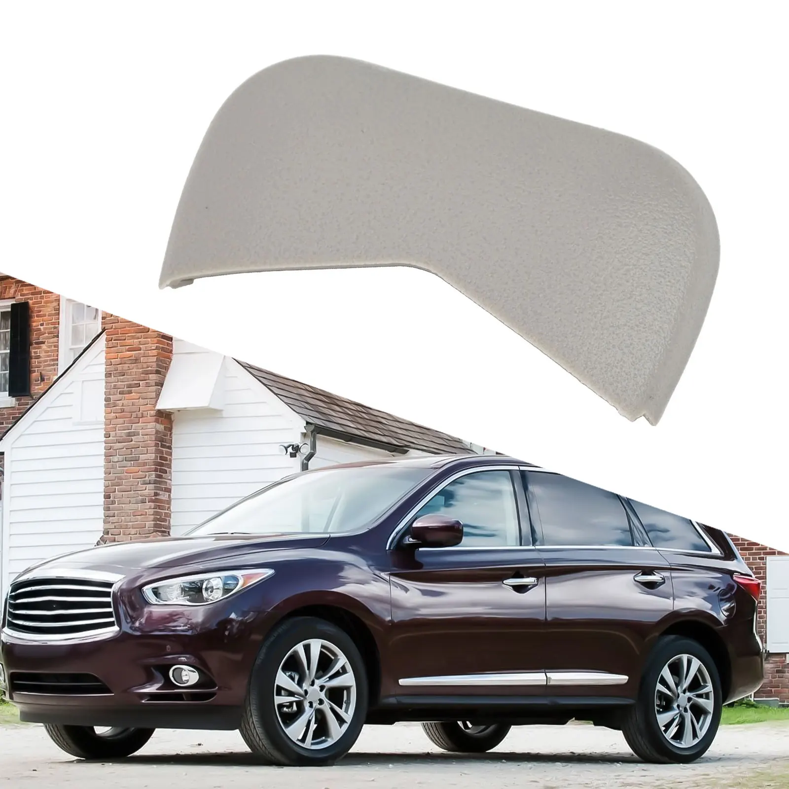 OE Part Number 96420-3JA0A Sun Visor Bolt Cover Plastic Construction Easy Installation Auto Sun Visor Protection Cover