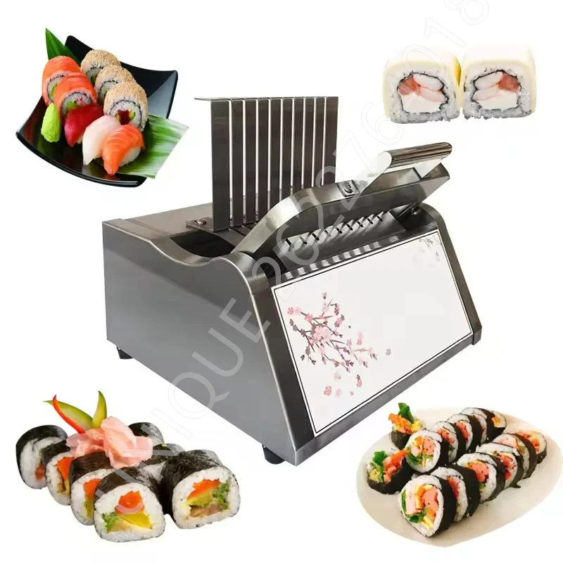 

Tabletop Style Stainless Steel Manual Sushi Cutting Machine Sushi Roll Cutter for Sale Manual Round Sushi Roll Maker