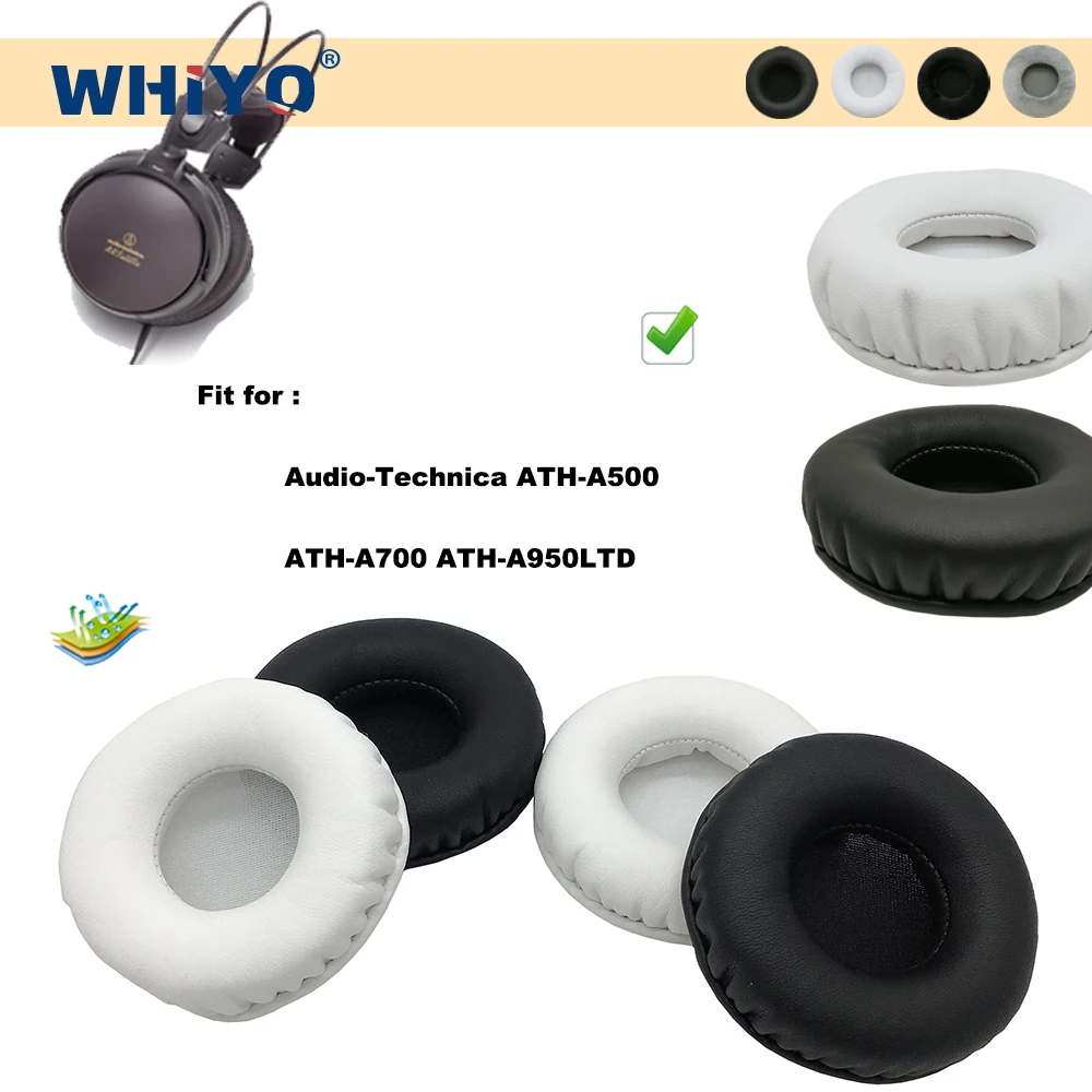 

Whiyo New Upgrade Replacement Ear Pads for Audio-Technica ATH-A500 ATH-A700 ATH-A950LTD Headset Parts Leather Cushion Velvet