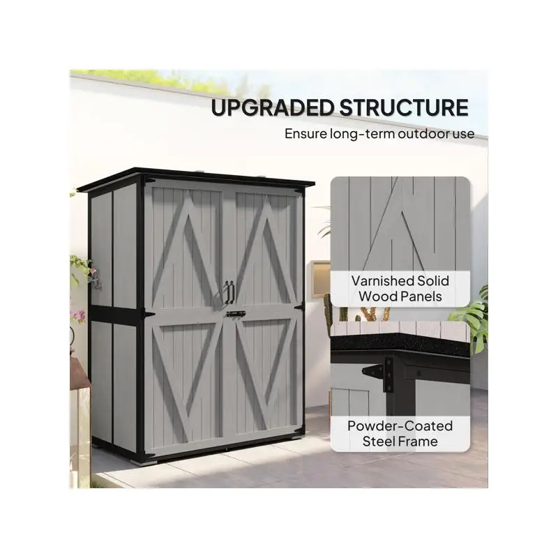 Outdoor Storage Shed for Gardening Tools and Equipment