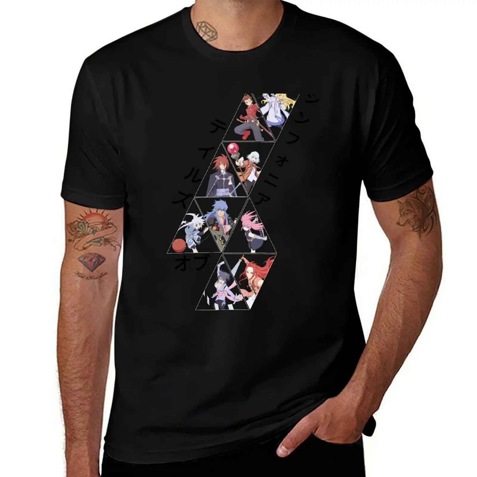 

Tales of symphonia character in patterns katakana ver T-Shirt Performance Dry Fit T-Shirt