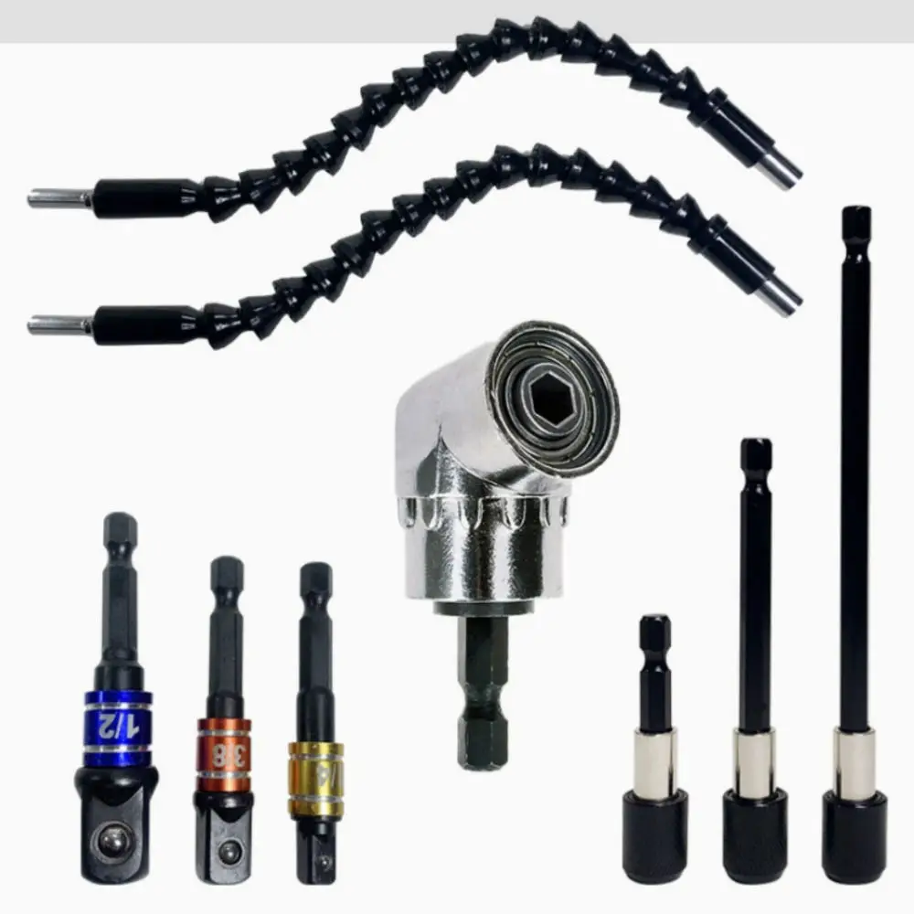 Professional 105 Degree Drill Bit Extension Holder Right Angle Adapter Power Screwdriver Hardware Tools For Narrow Space