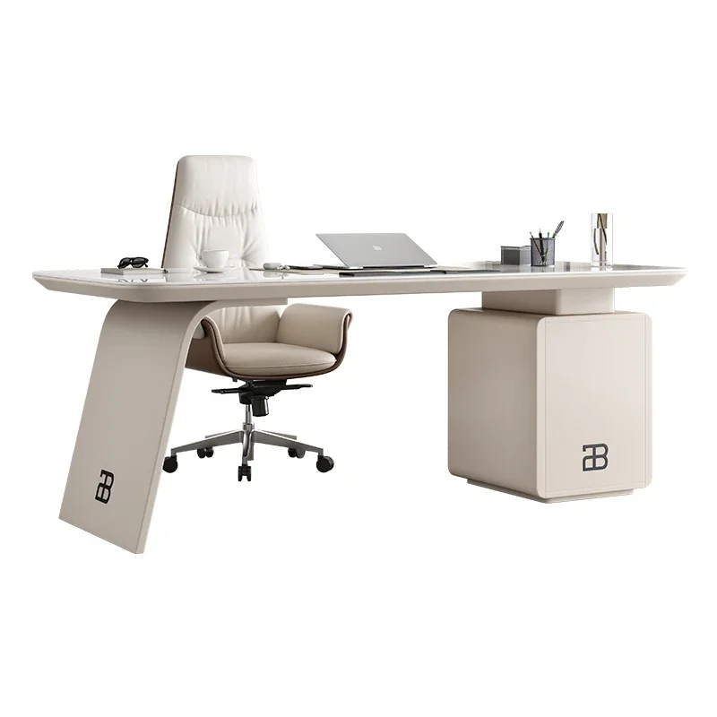 

FG52*Modern simple light luxury rock slab desk designer home study computer desk