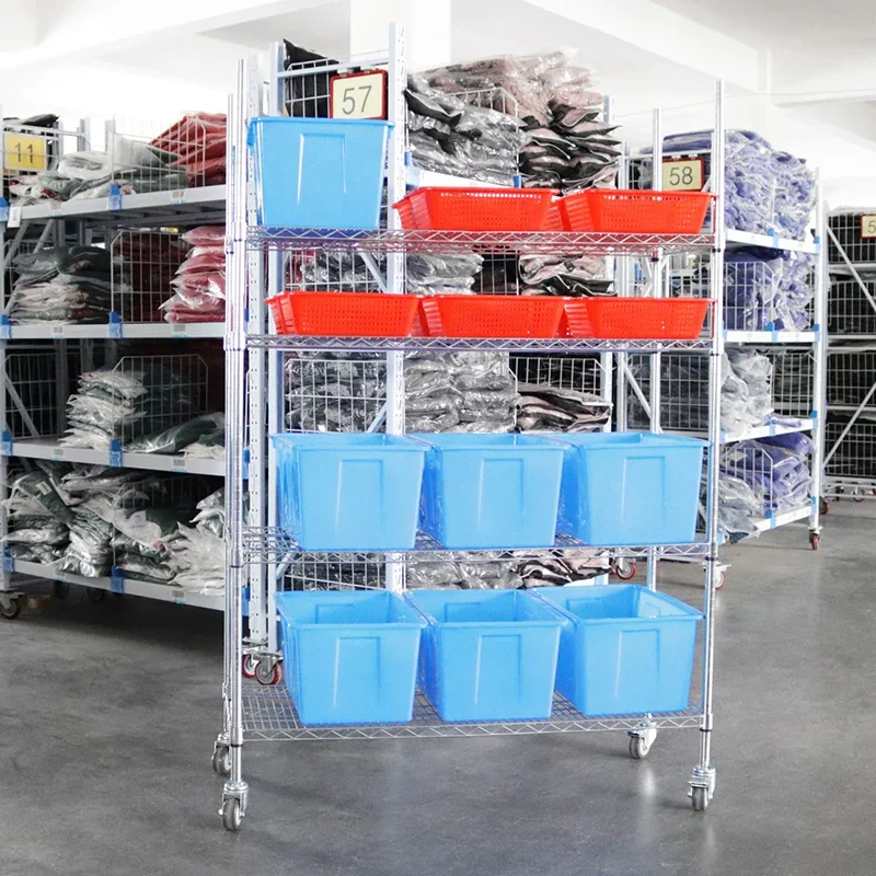 Distribution Truck Picker Truck E-commerce Warehouse Turnaround Truck Shelf Material Rack