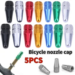 5Pcs Aluminum Alloy Road MTB Track Racing Bike Tube Tyre Bicycle Tire Wheel French Valve Cap Presta AIR Valve Caps Accessories