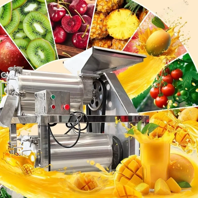 Strawberry Juice Pulper Pulp Beating Extractor Banana Tamarind Puree Make Fruits Pulpe Extraction Machine Customized
