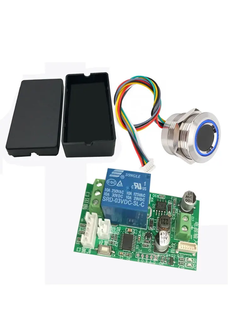 DC12V fingerprint access control system control board DC24V electronic door lock controller fingerprint module