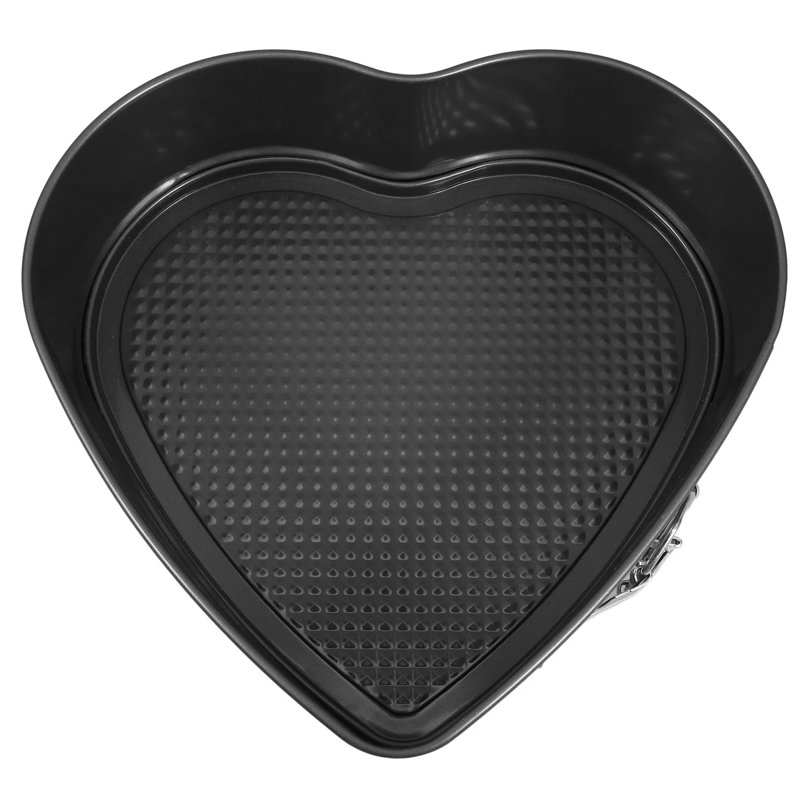 

1pc Heart Shaped Cake Pan Nonstick Carbon Steel Lock Design Mold For Cheesecake Easy Release Heart Baking Pan Cake Mold Kitchen