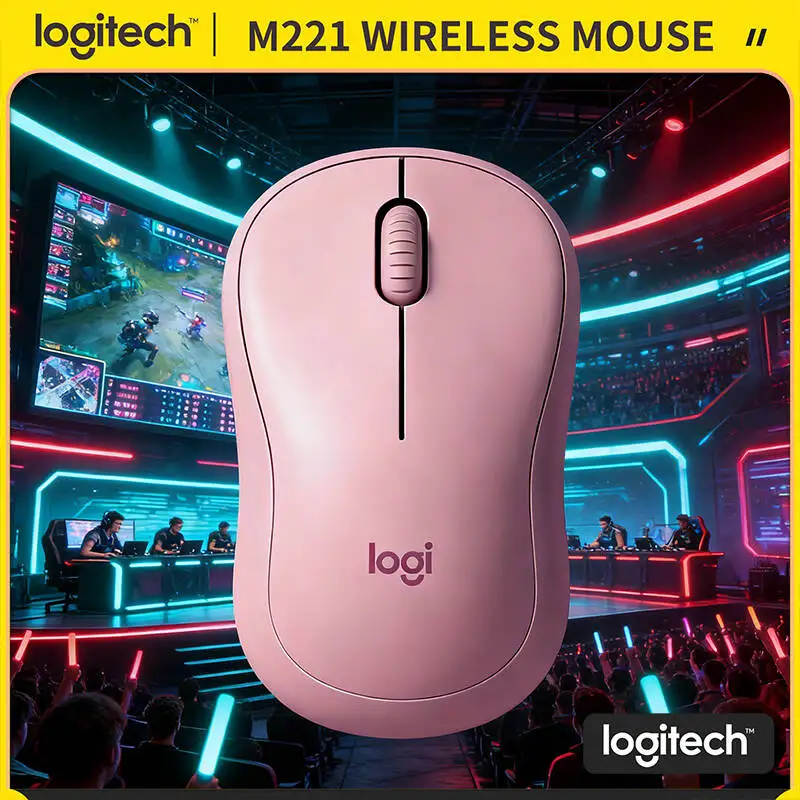 

Беспроводная мышь Logitech M221 — 90% снижение шума, легкий вес (75 г), USB, Plug-and-Play, идеально подходит для дома, учебы, работы в библиотеке