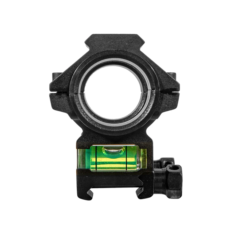 FIRE WOLF 25.4/30mm One‑Piece Scope Mount With Bubble Level Fit 20mm Picatinny Rail Aluminum Optical Sight Mount