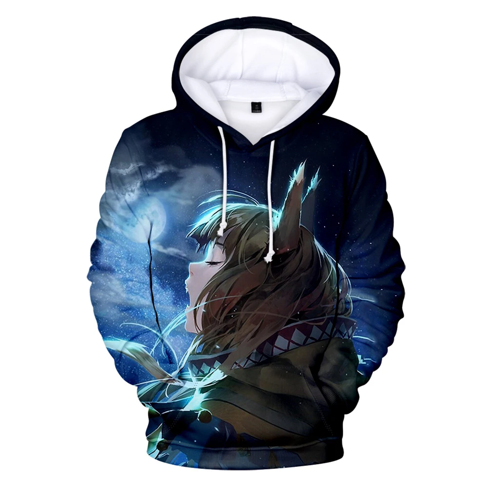 Spice and Wolf Anime Hoodies Women Men 3D Prints Hooded Sweatshirt Fashion Streetwear Pullover Tracksuit Clothes