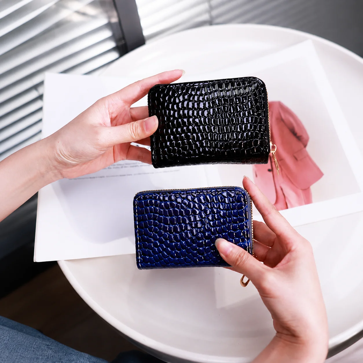 Zipper Coin Purse Multi-Slot Accordion Card Holder Card Holder Minimalist Coin Purse For Pocket Daily Going Out Women