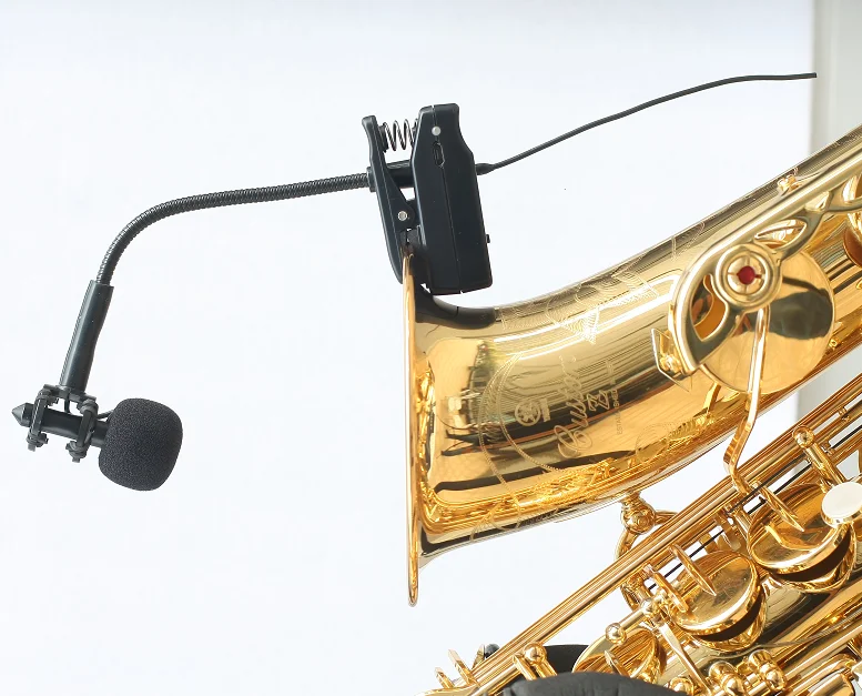 Professional Metal Clip-on UHF Wireless Microphone XLR Connector Violin Pickup for Musicians and Bands