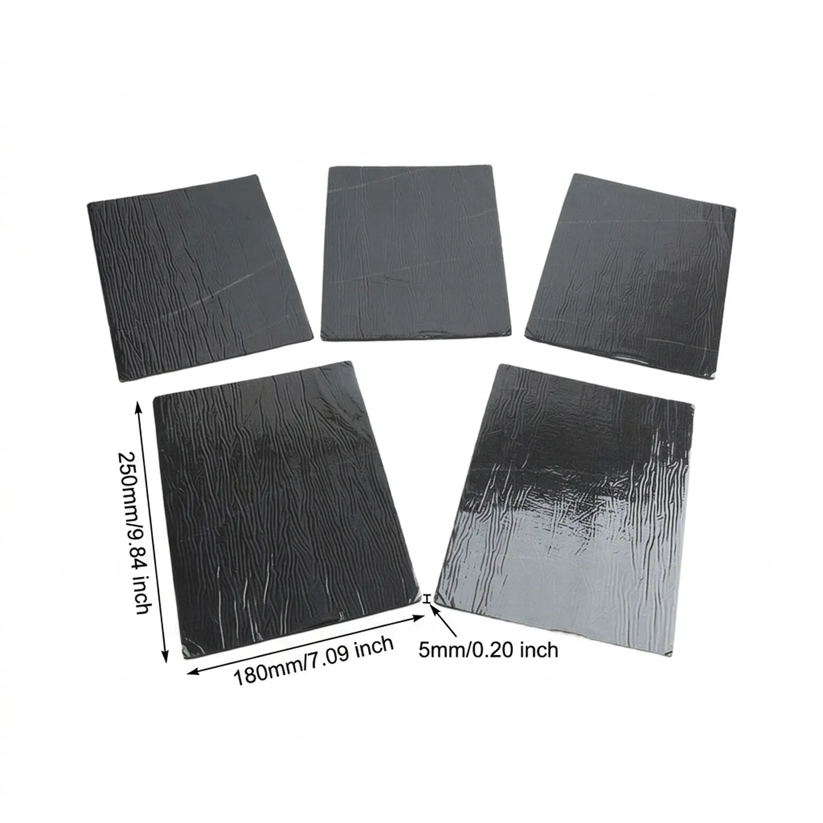 Car Noise Reduction Insulation Pads 20PCS with Self for Trunk Door Hood Fireproof Moisture for proof Waterproof 250x180x5mm