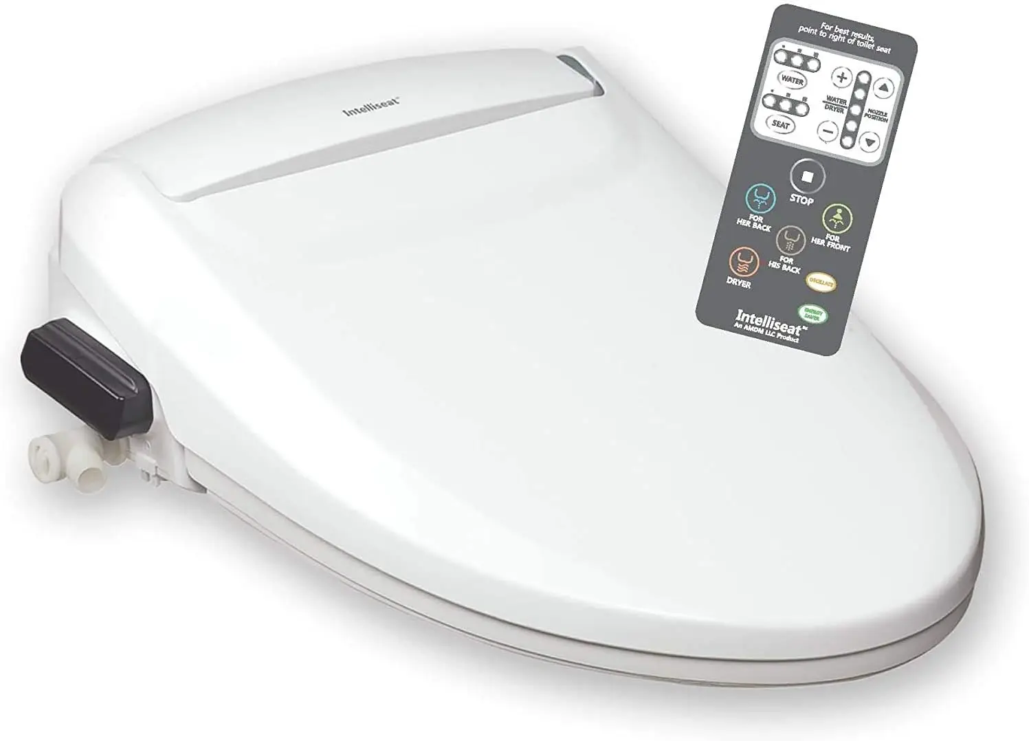 Smart Bidet Toilet Seat with Adjustable Water Pressure & Warm Water