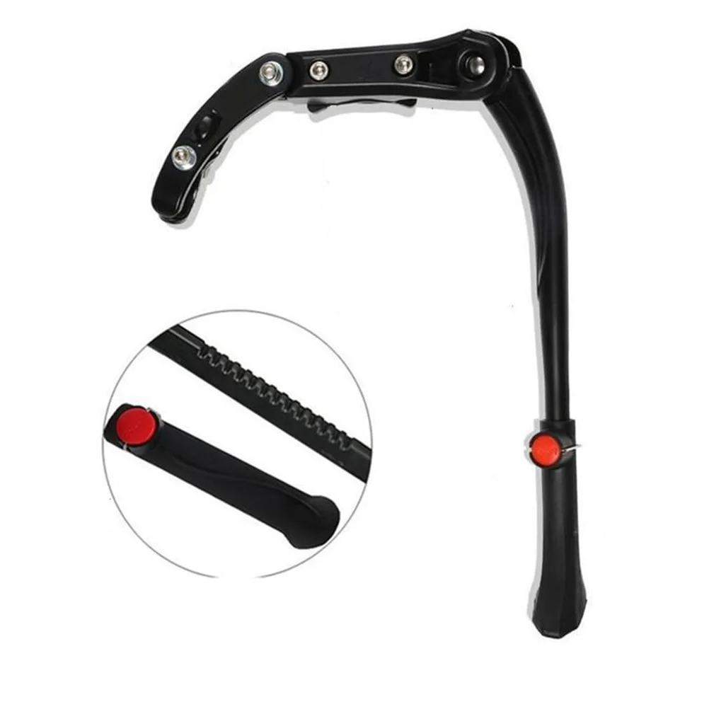 

Heavy Duty Bike Kickstand Adjustable Single Side Stand Black Folding Support for Road Mountain Folding Bicycles Rear Mount