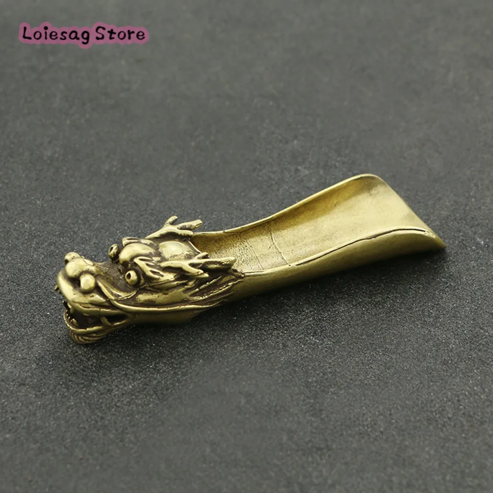 

Brass Faucet Tea is Handmade Brass Tea Spoon Tea Ceremony Six Gentlemen Kung Fu Accessories Tea Spoon Tea Table Supplies